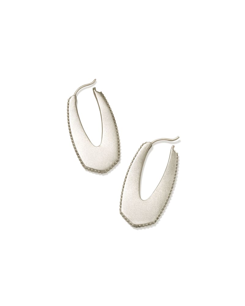 Adeline Hoop Earrings in Silver image number 0